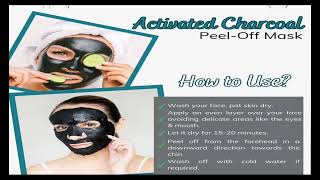 charcoal face mask cream  peel off mask  properties uses sideeffects [upl. by Akehsay]