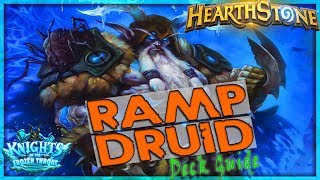 Malfurion Death Knight Greedy Ramp Druid Deck Tech 🌟 HEARTHSTONE  Frozen Throne Legend [upl. by Mullins]