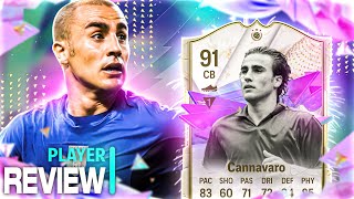 Cannavaro 91 Future Star Icon SBC Review EA FC 24 Ultimate Team [upl. by Ratna887]