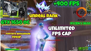 GTX 1650 OC  Ryzen 5 3600  Fortnite unreal lobby satisfying gameplay Performance Mode 32gb [upl. by Muire]