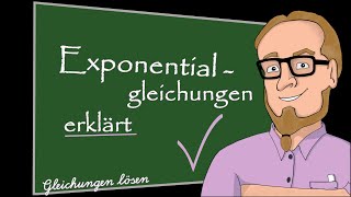 Exponentialgleichungen lösen mit dem Logarithmus [upl. by Ehctav]