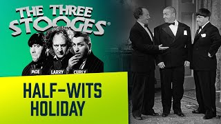 The THREE STOOGES  Full Episodes  Ep 97  Half Wits Holiday Curlys Final Short [upl. by Naihtsirc]