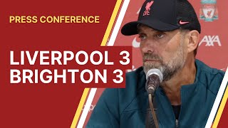 quotHorrendous horrible to watchquot  Liverpool 33 Brighton  Jurgen Klopp Press Conference [upl. by Aikrahs554]