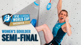 Womens Boulder semifinal  Innsbruck 2022 [upl. by Dell]