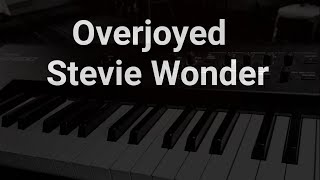 Overjoyed  Stevie Wonder  Karaoke  Piano  Cover [upl. by Leela249]