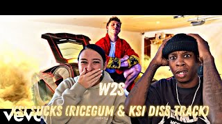 HES WILDIN  W2S  KSI Sucks RiceGum amp KSI Diss Track Official Video  REACTION [upl. by Adnahsed270]