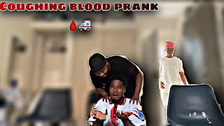 Coughing blood prank on my friend [upl. by Gnoix]