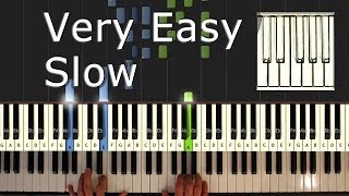 C Am F G  Piano Tutorial Very Easy SLOW  How To Play C Am F G [upl. by Rosemare]