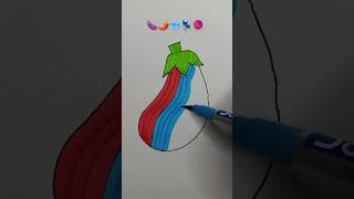 Amazing satisfying creative art🍆🌶️🥣💺🧶art youtubeshorts trendingshorts viralart [upl. by Itsyrc]