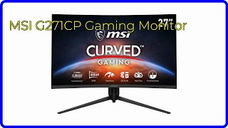 REVIEW 2024 MSI G271CP Gaming Monitor ESSENTIAL details [upl. by Devon404]