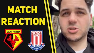 quotIm happy the seasons overquot Watford 20 Stoke  Match reaction [upl. by Baxie43]