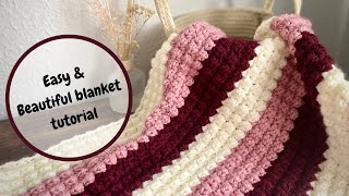 If you make just one blanket this year… make it this one Crochet Tutorial [upl. by Nosraep]