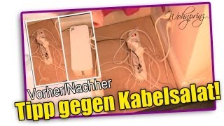 Bye Bye Kabelsalat  Die perfekte Lösung Vorher  Nachher [upl. by Airrehs]