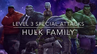 Hulk Family Level 3 Special Attacks Updated 2020 Roster [upl. by Nele]