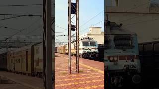 Coromandel Express Crossing in station  Coromandel Expressindiantrain railway minivlog [upl. by Meihar]