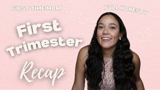 FIRST TRIMESTER RECAP Full honesty 🤰🏽✨ [upl. by Namqul]