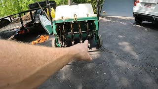 Lawn Aeration  How To Video  Aerating amp Overseeding Tips  Part 1 [upl. by Niltiac]