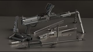 Assembly animation MG231 machine gun [upl. by Goldshell]