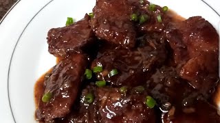 HONEY GARLIC BEEF STEAK RECIPESWEET BEEF STEAK [upl. by Rochemont]