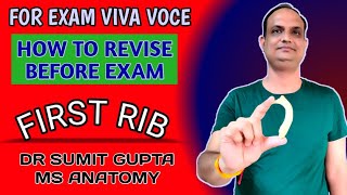 FIRST RIB  VIVA QUESTIONS [upl. by Jacobson]