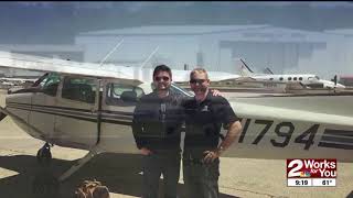 Meteorologist Jon Haverfield goes on his first solo flight [upl. by Uase]