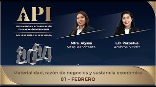 API 2024MÓDULO 2 MATERIALIDAD RAZÓN DE NEGOCIOS Y SUSTANCIA ECONÓMICA [upl. by Neelhsa]