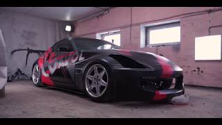 Покраска Nissan 350z Customgraphics vehicle art AVOL [upl. by Niven]