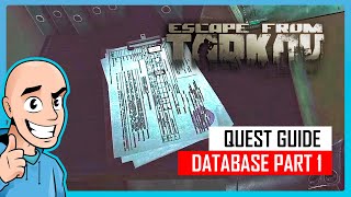 Database Part 1 Quest Guide Interchange Map  Teaching My Son 58  Escape from Tarkov PVE [upl. by Adnahc102]