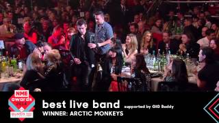 Arctic Monkeys Accept Best Live Band At NME Awards 2014 [upl. by Leanora]