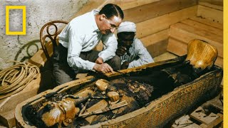 The Excavation of Tutankhamun’s Mummy  King Tut in Color [upl. by Llereg]