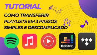 Como Transferir Suas Playlists em 3 Passos Simples Spotify YouTube Apple Music e Muito Mais [upl. by Esyli]