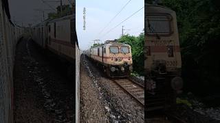 13150 dn APDJ  SDAH Kanchankanya Exp with SDAH WAP7 😖  trending shorts indianrailways viral [upl. by Relda]