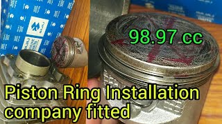 how to install piston ringsHow to Installl Piston Rings in Bajaj As Company FittedRGmechanic [upl. by Ilatan]