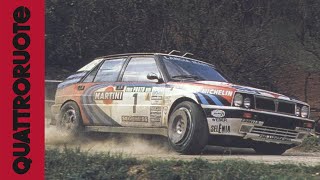 Lancia Delta Integrale al volante cè Miki Biasion con la figlia [upl. by Sonitnatsnok]