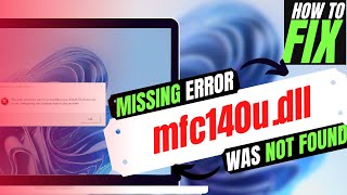 2024 How To Fix MFC140udll Missing Error ✅Not found error💻 Windows 10117 💻 3264bit [upl. by Herrod117]