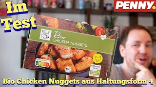 Penny Natur Gut Bio Chicken Nuggets Haltungsform 4 im Test [upl. by Sucerdor]