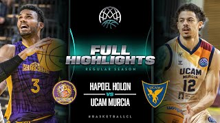 Hapoel Holon v UCAM Murcia  Full Game Highlights  BasketballCL 202324 [upl. by Nellek]