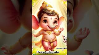 🙏♥️Trending ganesh status 💕ganeshji cute youtube hindugod shorts trending ganpati viralvideo [upl. by Nlycaj]