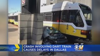 Crash Causes DART Train Delay [upl. by Dibru]