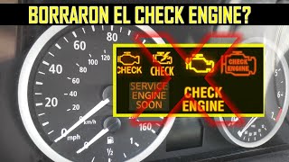 Como saber si borraron la luz del CHECK ENGINE o no aparece en el tablero desde cero [upl. by Jarrid]