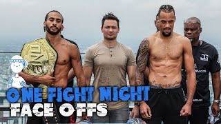 ONE Fight Night 25 ceremonial weighins and face offs  Nicolas vs Eersel [upl. by Suhpesoj]