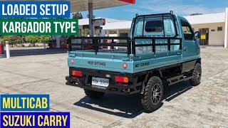 Customized Multicab Loaded Setup 2022 Davao Philippines  Suzuki Carry Off Road [upl. by Yslek]