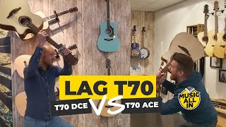 LAG T70DCE vs T70ACE productdemo Music All In [upl. by Ahsiuqel]