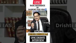 PASSPORT VS VISA shorts youtubeshorts trending trendingshorts shortsfeed ias upsc drishtiias [upl. by Rojas]