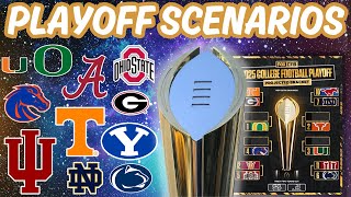 College Football UPDATED Playoff Scenarios  Champ Week [upl. by Epilihp]