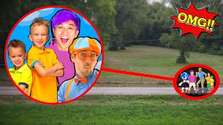 Drone Catches BLIPPI LANKYBOX SONIC amp MORE In Real Life [upl. by Etem]