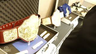 Conrad Thompson unveils the C4 Authentic Belts next to His Original Big Golds StarrcastVI [upl. by Gardener]