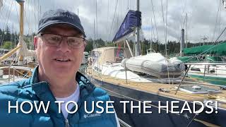 How To Use a Jabsco Marine Head [upl. by Euqinom]