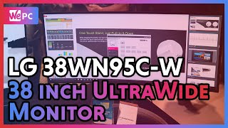 LG 38WN95CW 38 inch UltraWide Monitor CES2020  WePC [upl. by Nogras65]