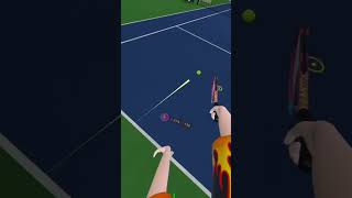 If Shaq played tennis🔥🔥🔥💀💀💀 hiphop matchpointtennischampionships vr funny [upl. by Kared]